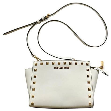 sac michael kors blanc bandouliere